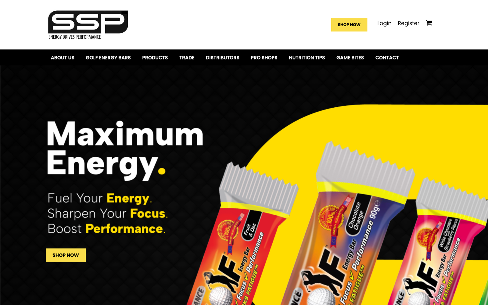 SSP Golf website